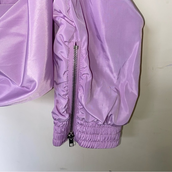 NWT Forever 21 Size 0X Lilac Windbreaker Jogger Pants with Zippers at Ankles - Picture 9 of 10